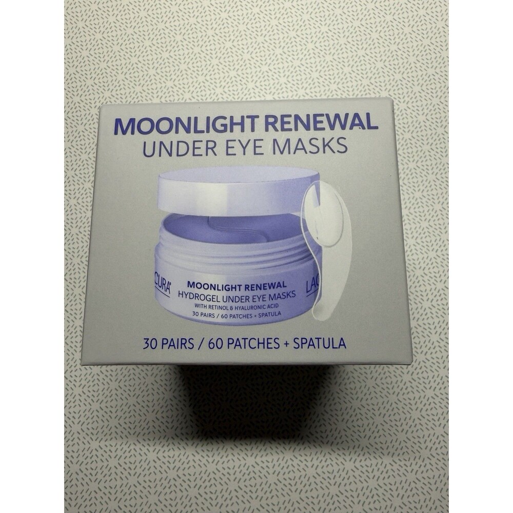 Lacura Moonlight Renewal Under Eye Mask NIB 30 Pairs Retinal Hyaluronic Acid